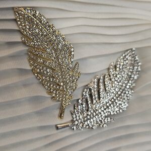 NEW 🪶 Crystal Feather Brooch